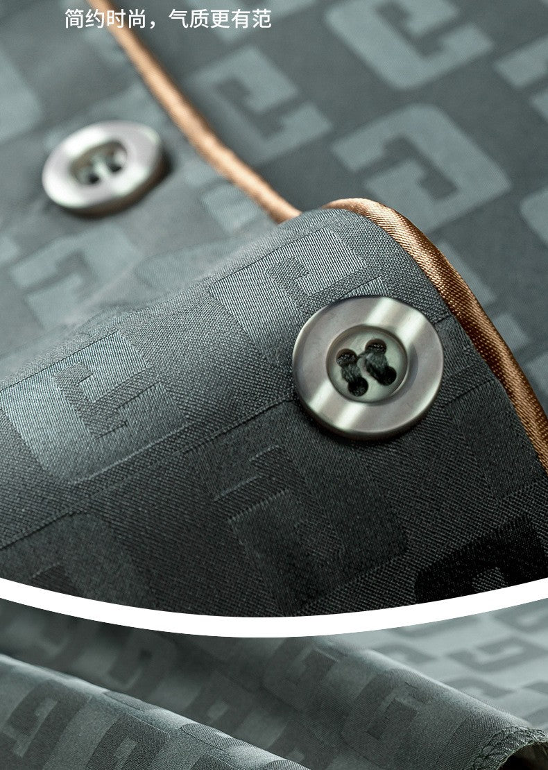 Ice Silk Pajamas Men's Spring and Summer Light and Breathable Simulation Silk Satin Short-sleeved Shorts Youth Simple Loungewear