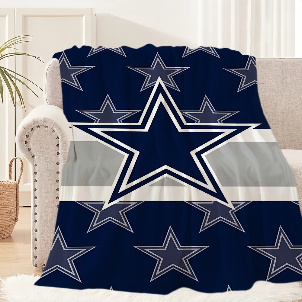 Dallas Cowboys Rugby Blanket Blanket for Couch Sofa Travel Home Hiking Picni Bed Beding Flannel Blanket birthday gift