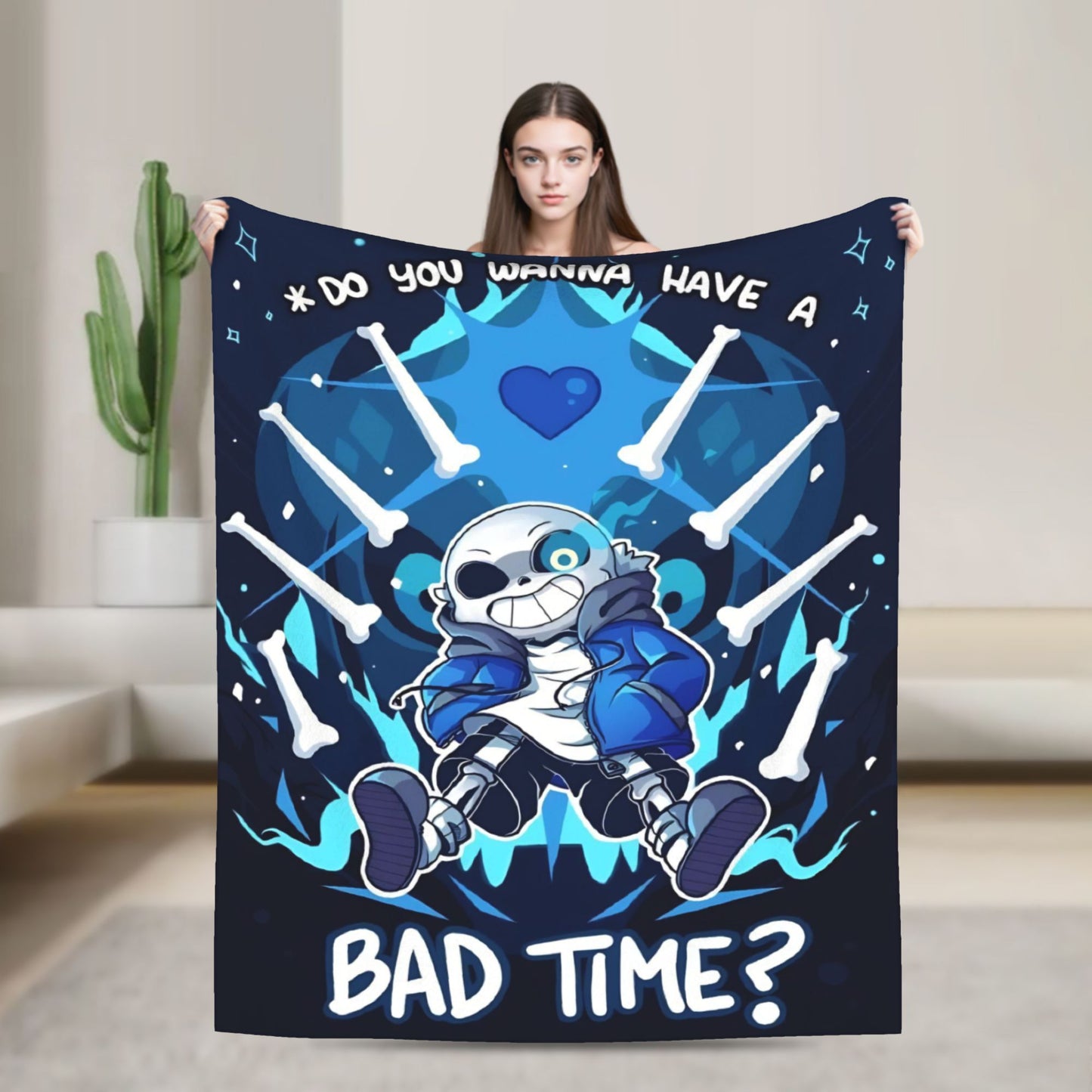 Annoying Dog Game Cobertores Undertale Manta de flanela para quarto, sofá, estampada, ultrassuave e quente