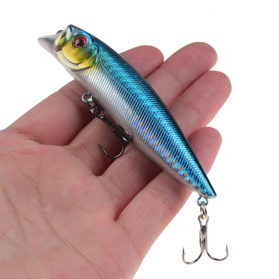 POETRYYI 1pc Isca de Pesca Artificial Popper 9cm/11g Popper de Superfície 17 Cores Isca Rígida Wobblers de Plástico Acessórios de Pesca