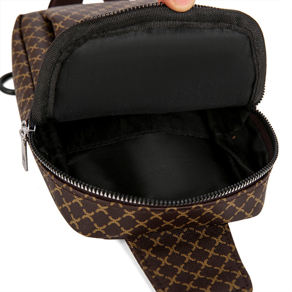 Men's Shoulder Bag, Crossbody Bag, Large-Capacity Casual Lightweight Handbag, Mobile Phone Commuter Backpack