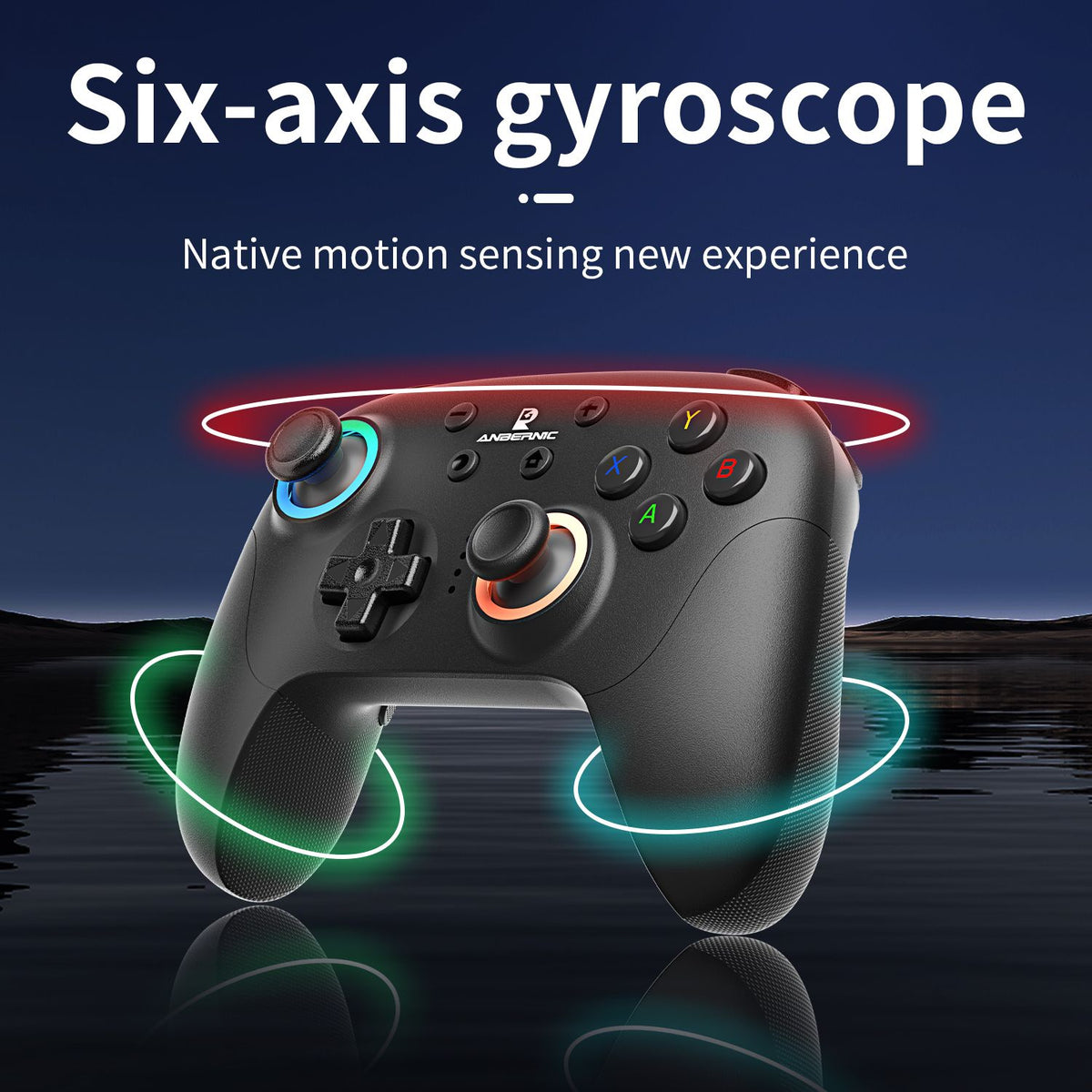 ANBERNIC RG P01 Retro Games Controller Wired/Wireless Bluetooth RGB Hall Effect Joystick XBOX Gamepad for PC Android IOS Steam
