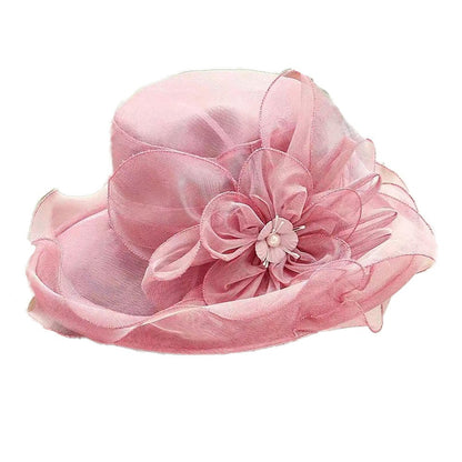 1 Chapéu Feminino De Organza Com Babados E Aba Larga Chapéu De Sol De Verão Para Noivas Estilo Europeu E Americano Chapéu Requintado Para Festas E Praia