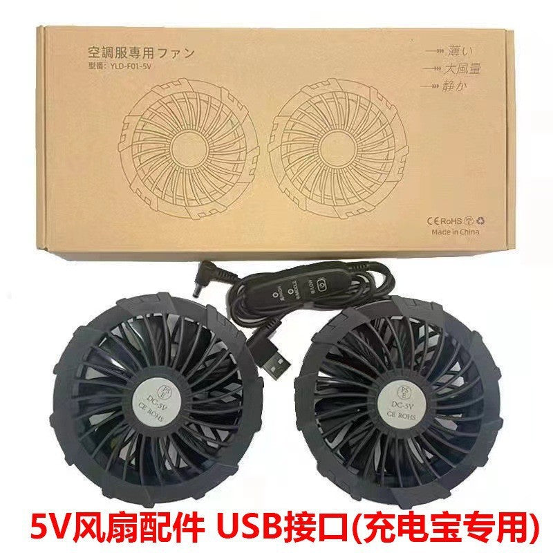 Cooling Air Conditioning Clothes with Fan Outdoor Charging Summer Cooling Welding Labor Overalls Men