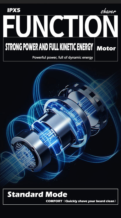 Rechargeable Reciprocating Electric Shaver for Men Portable Electric Razor for Men Cordless Head Shavers Men's Beard Trimmer