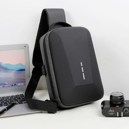 Anti-theft Combination Lock Chest Packs With USB Charging Port Fashion Business Men's Crossbody Bag Travel Storage Shoulder Bag