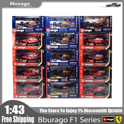 Em estoque Novo 2024 Bburago 1:43 F1 Liga Miniatura Diecast Modelo Mclaren Mcl38 Bwt Alpine A524 Amg W15 F1 Carro Brinquedo Personalizado Presente Infantil