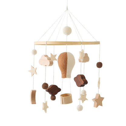 Baby Wooden Bracket Bed Bell 0 6 Months Toy Bracket Accessories Hanging Bracket Soft Mobile On the Bed Baby Room Decoration Crib
