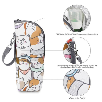 Portable Baby Bottle Bag Travel Case with Insulated Designing Milk Bottle Organiser for Travel and Outdoor Feeding