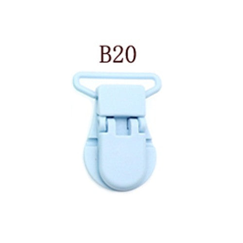 30/50/100pcs 1" 25mm Hot D Shape Plastic Baby Pacifier Clips Dummy Chain Holder Suspender Clips Clamp With Gripping Teeth