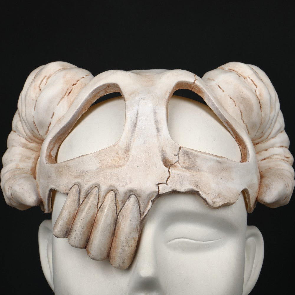 Anime Masks Thousand Year Blood War Neliel Helmet Goat Horn Skull Mask Halloween Prop Accessories