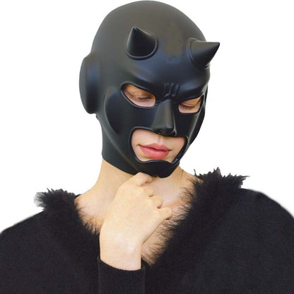 Sexy Women's Full Face Mask, Cat Ear Latex Mask, Halloween Cosplay Prop & Masquerade Costume Headpiece