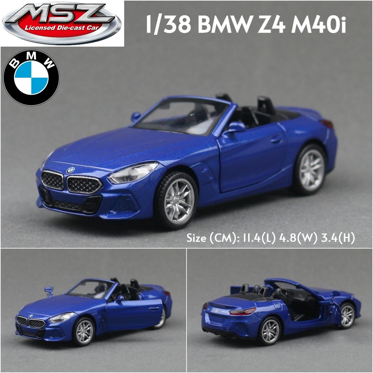 MSZ 1/43 BMW M3 M4 X6 X7 Mini Cooper SUV Carro Esportivo de Corrida Brinquedo Modelo Diecast Metal Miniatura Coleção de Fricção Presente Infantil