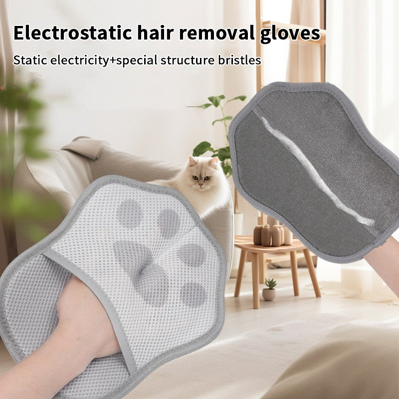 Luvas Removedoras de Pelos de Animais para Cães e Gatos, Ferramentas Eletrostáticas de Limpeza para Pets