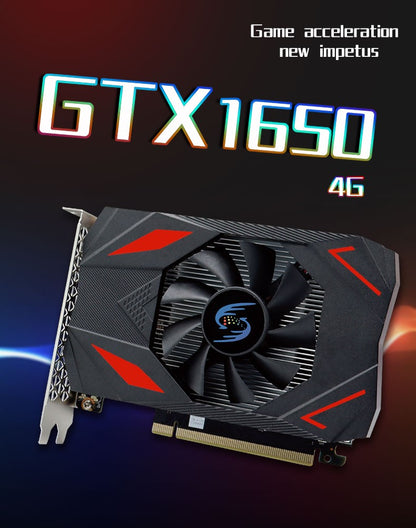 GTX1650 4GB desktop Graphics Card GAMING Gamer 128Bit GDDR6 Laptop chip PCI Express 3.0 Video Cards For PC DVI DP