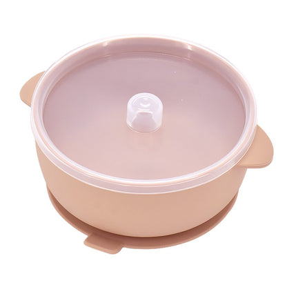 400ML Baby Silicone Bowl With Lid Feeding Tableware Children's Tableware Silicone Plate Set Dishes Kitchenware Baby Plates Bowl