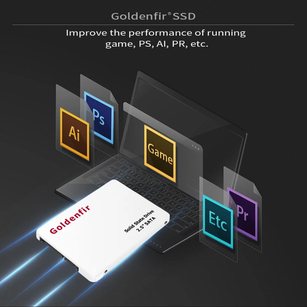 Goldenfir-Solid State Drive, SSD, Adequado para Laptops, Compatível, 64GB, 120GB?Hot Selling