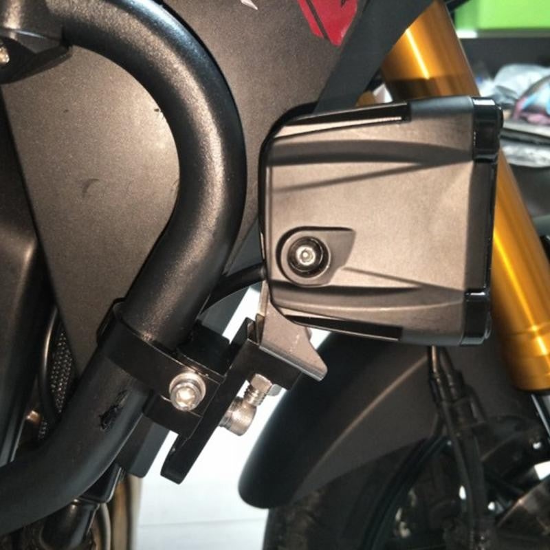 Motorcycle Headlight - Support Fronnt Fork Bracket Clamp Fixation Auxiliary Led Motorcycle Lights Bracket Moto Spotlights Holder