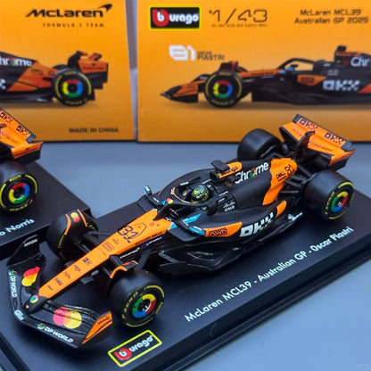 Novidade em Estoque Bburago Série F1 2025 1:43 2025 F1 Sf-25 Leclerc Rb21 Verstappen Mcl39 W16 Modelo Miniatura de Liga Brinquedos Personalizados Presentes