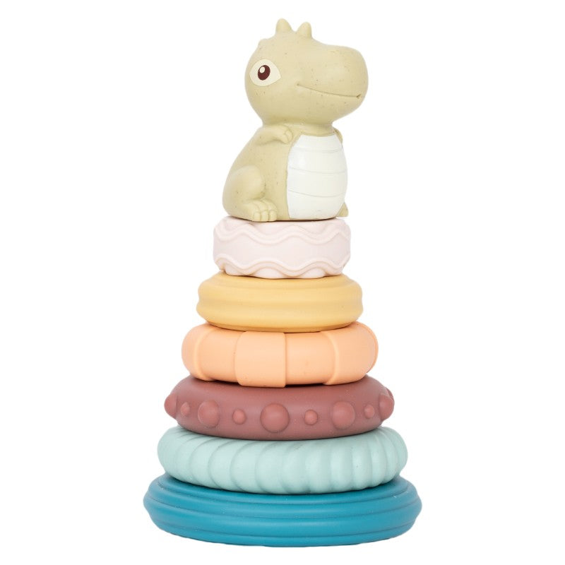Stacking Nesting Baby Montessori Toys Set Cute Dinosaur Stacking Tower Educational Learning Toys Babies Gift for Boys Girls
