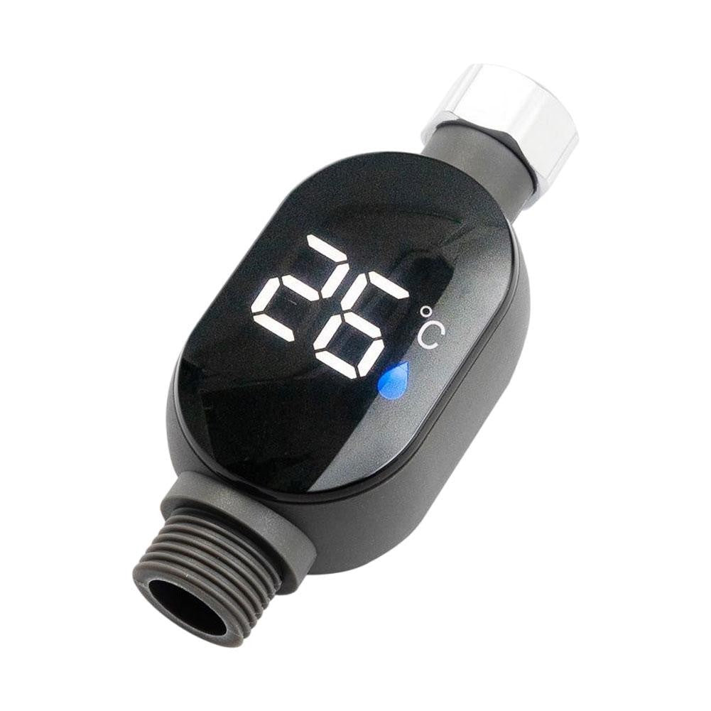 Termômetro de Água para Chuveiro - Display LED (0?~99?), Ativação por Toque Inteligente, Monitoramento Preciso da Temperatura do Banho