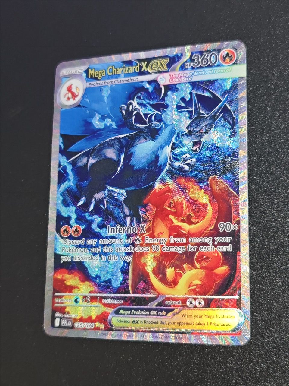 Diy Ptcg Mega Rayquaza Ex Japanese High Quality Rare Texture Flash Card Charizard X Self Made Classic Anime Collection Card Toy