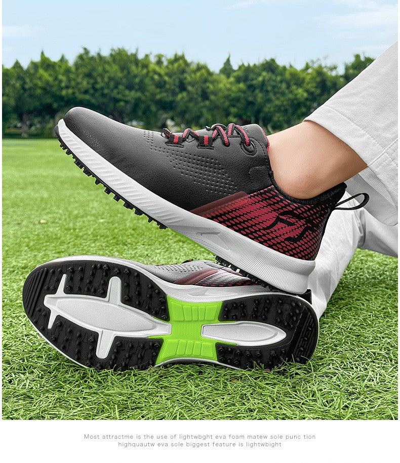 New Golf Shoes Men's Golf Shoes Casual Sneakers Anti-slip Outdoor Training Fitness Breathable Damping Wear-resistant Anti-odor