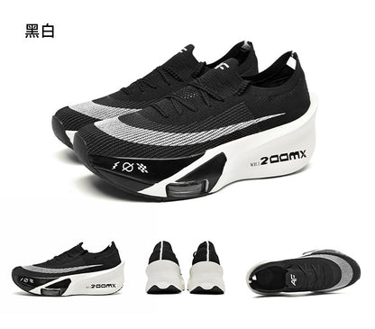 Tênis Esportivo Masculino de Corrida Maratona Amortecimento a Ar Placa de Carbono Respirável Leve Feminino Confortável Atlético Caminhada Corrida