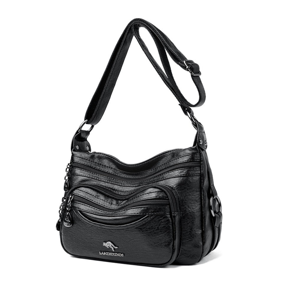 Top Quality Pu Leather Female Crossbody Multiple Pockets Bag Elegant Shoulder Bags for Women Casual Purses and Handbags Sac 2026