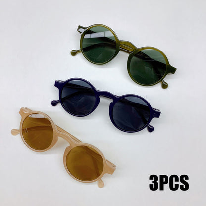 3PCS  Fashion  Glasses Trendy Running Volume Personalized UV400 Resistant Children's Sunglasses