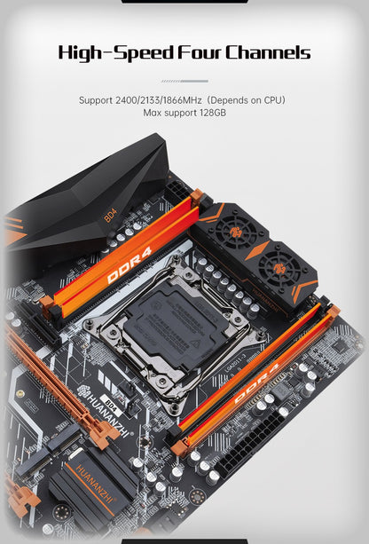 Placa-mãe HUANANZHI X99 BD4 LGA 2011-3 XEON X99 suporta Intel E5 2640 2666 2670 2696 2678 V3 V4 DDR4 RECC NON-ECC NVME NGFF