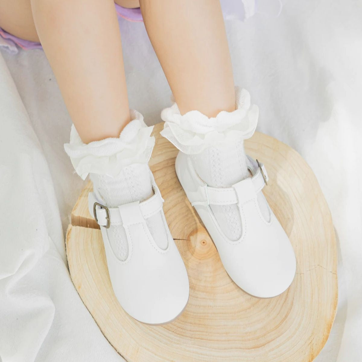 Meckior 2024 New Kids Girls Shoes New Moccasins Candy Color Soft Bottom Non-slip Children's Shoes Fashion Party Princess Shoes