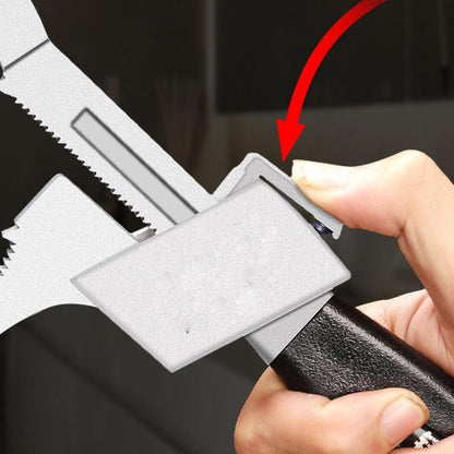 Chave de Tubo de Água Ajustável Multifuncional Chave Dentada em Arco Circular para Torneira de Banheiro Kit de Manutenção Manual