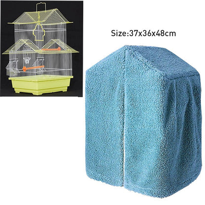 Capa Para Gaiola De Pássaros De Inverno Quente Respirável À Prova De Respingo Grande Capa Para Gaiola De Pássaros Sombra Protetora Para Gaiola De Papagaio Produtos Para Pássaros