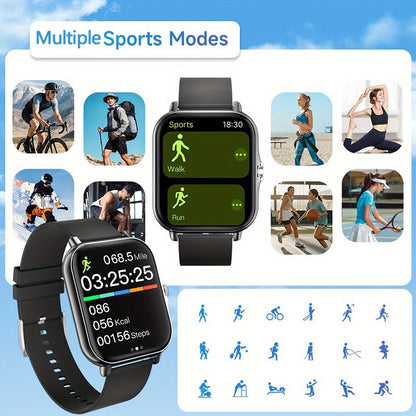 G.LWear New Women's Smart Watch Bluetooth Call Fitness Tracker Heart Rate Monitor Alarm Clock Outdoor Sports Men's Smartwatch