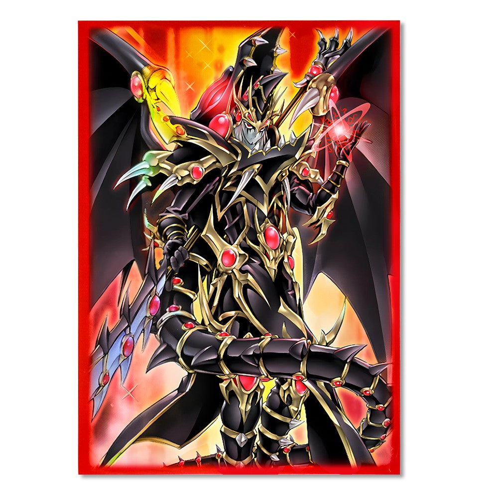 50PCS 63*90mm Flashing Anime Japanese Size Card Sleeves Anti-rasgo e Anti-desgaste Protetores de Cartas Compatíveis com Cartas YGO