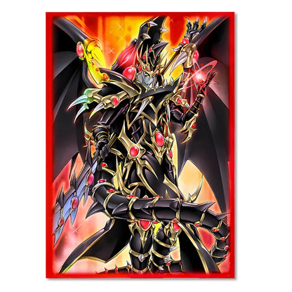 50PCS 63*90mm Flashing Anime Japanese Size Card Sleeves Anti-rasgo e Anti-desgaste Protetores de Cartas Compatíveis com Cartas YGO