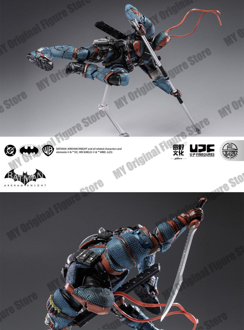 EM ESTOQUE LPZZ Deathstrok Figura U-P-Finegures Arkham Knight V8.04 Terno Bonecos de Ação Batman Estatueta 1/12 Coleção DC Brinquedo