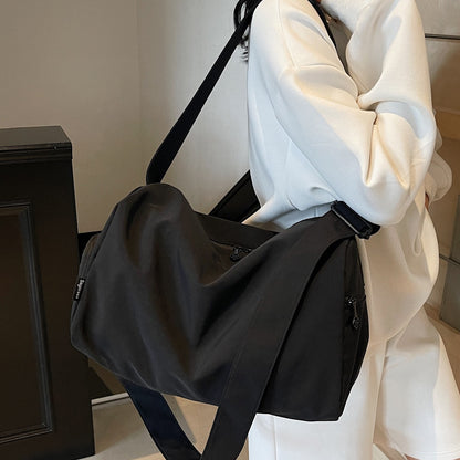 Sports Fitness Bag for Women, Wet and Dry Separation Swimming Bag, Large Capacity Satchel Short-Distance Travel Bag, Travel Luggage Storage Bag, Including Shoe Compartment, Yoga Bag, Work Bag