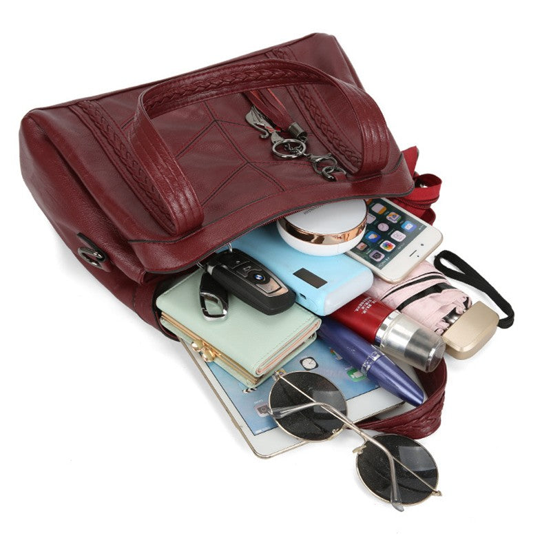 Sac A Main Soft PU Leather Luxury Handbags Women Bags Designer Ladies High Quality Tassel Crossbody Bags Shopper Tote