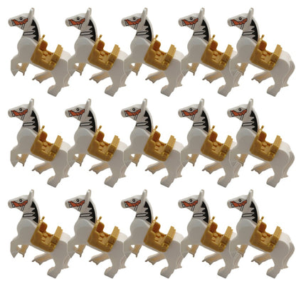 Blocos de Montar Zoológico Medieval Acessórios de Personagens Montarias Animais Cervos Elefantes Camelos Lobos Cavalos de Guerra Tijolos Brinquedos Presentes K080