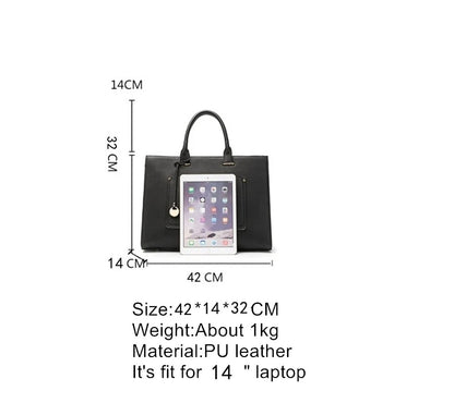 MOTAORA 2025 New Women Handbag Fashion Leather Shoulder Bag Ladies Large Capacity Messenger Bags Laptop Bag For 14" Macbook Air