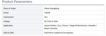Hot-selling MINGLANG 1500W Multicolor Smoke Machine 6 LEDs Remote/Manual Control 110V-220V 1-Year Warranty 10-15m