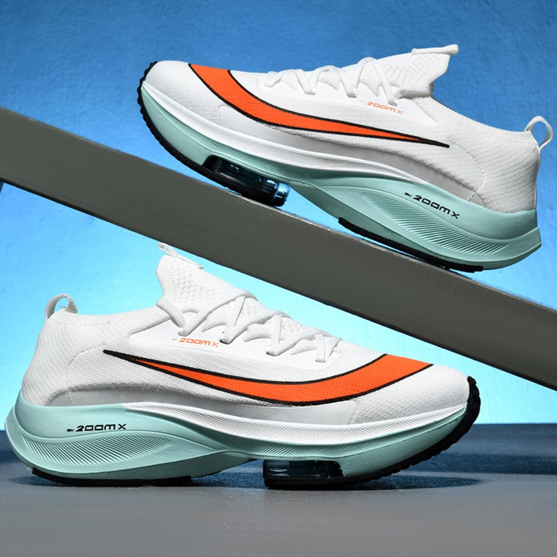 Couple Running Shoes Men Mesh Breathable Comfortable Flat Casual Walking Shoes Lace-up Trendy Outdoor Sneakers for Men Women