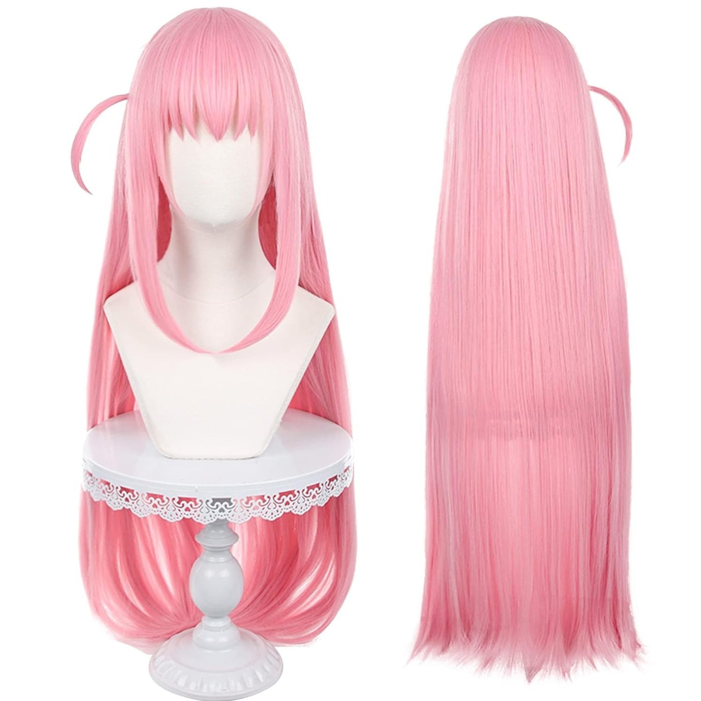 Angel Devil for Chainsaw Man Bangs Long Orange Brown Cosplay Wigs Halloween Costume Party AdultHair Wig