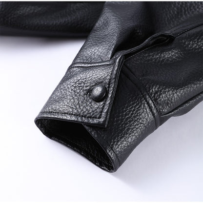 Street Stand Collar Women's Leather Jacket Loose Long Sleeve Zipper Pockets Chic Female Coats 2025 Autumn Winter Lady Outerwear