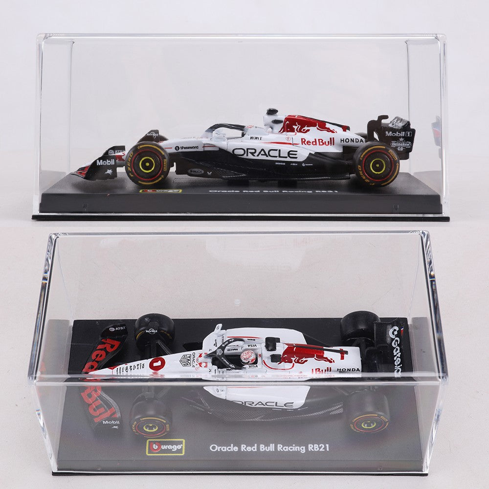 Burago 1:43 Red Bull Racing RB21 Modelo de carro em liga metálica da estação do Japão