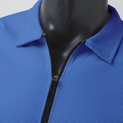 2024Summer Popular Waffle Outdoor Polo Collar Jacket Men's Coat Nick Garment Casual Sports Zipper Cardigan Long Sleeve Coat
