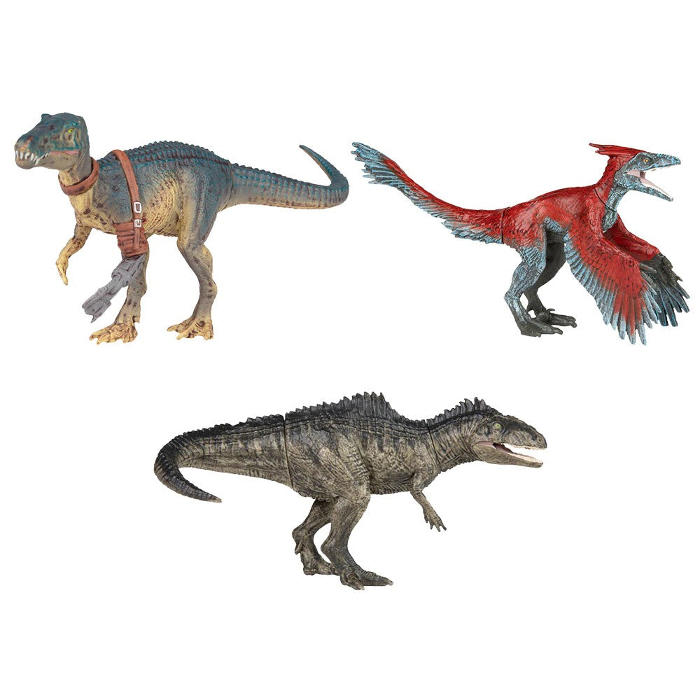 Brinquedo Modelo de Dinossauro da Série Jurassic Park Cabeça e Cauda Móveis com Selo de Aço Presente Infantil Enfeite de Mesa Feito à Mão