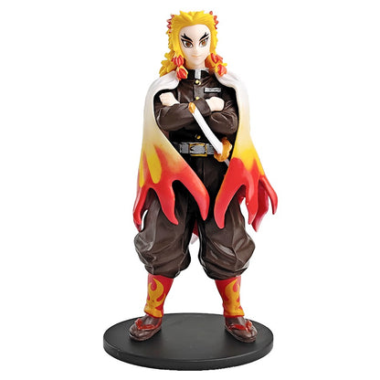 Boneco de Ação do Anime Demon Slayer - Kamado Tanjirou com Agatsuma Zenitsu e Nezuko PVC Modelo Brinquedos Kimetsu No Yaiba Guerreiros